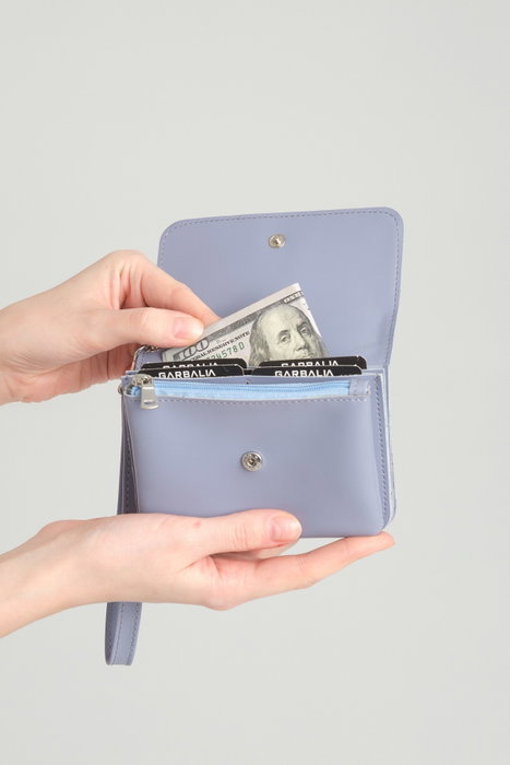 Zoozie Bags Cartera de Mujer Azul Bebé Piel PU Elegante Sofisticada Ideal Regalo